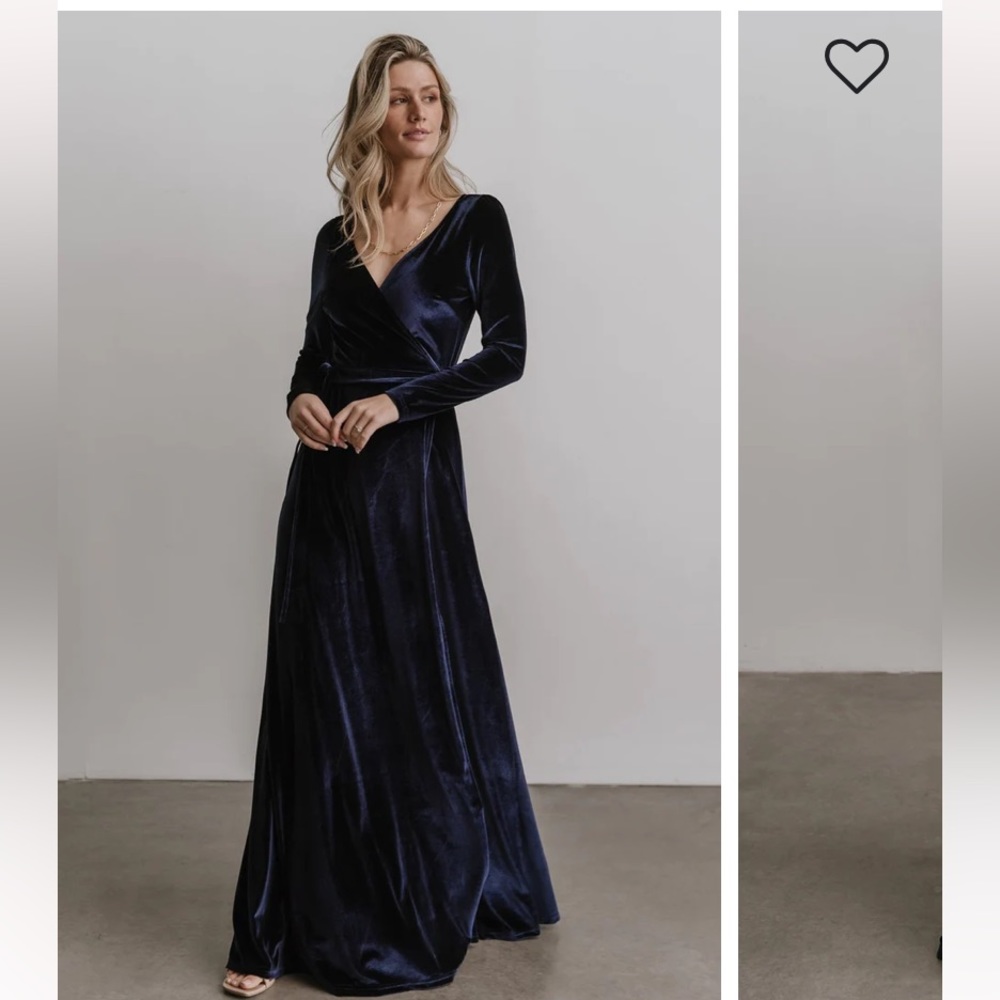 Baltic Born Esmerelda - Navy Velvet Dress